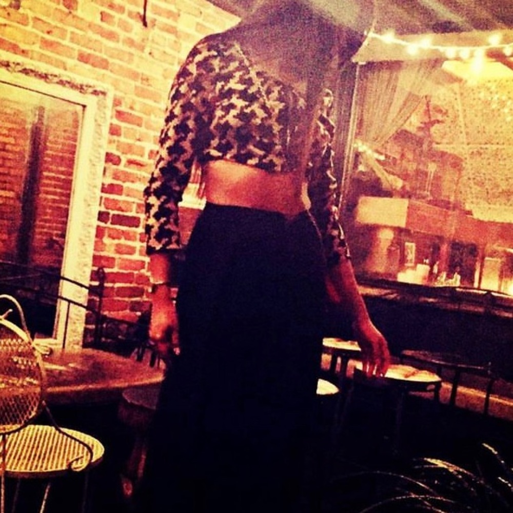 Black palazzo pants